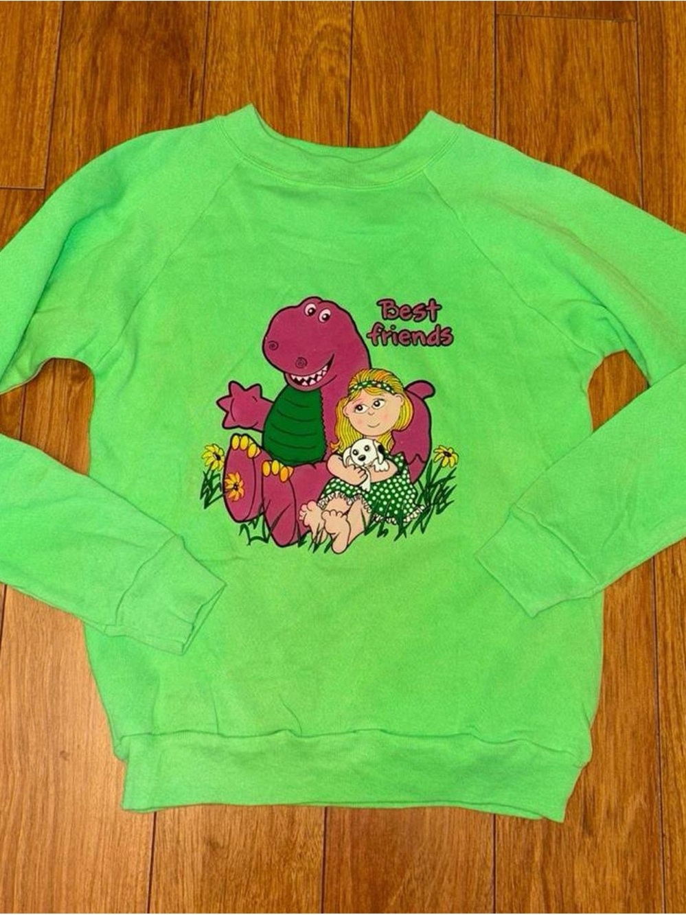 Green Vintage Barney sweatshirt